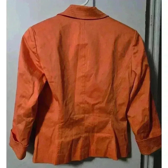 Women's Focus 2000 Blazer Petite Orange size 6 - Picture 8 of 8